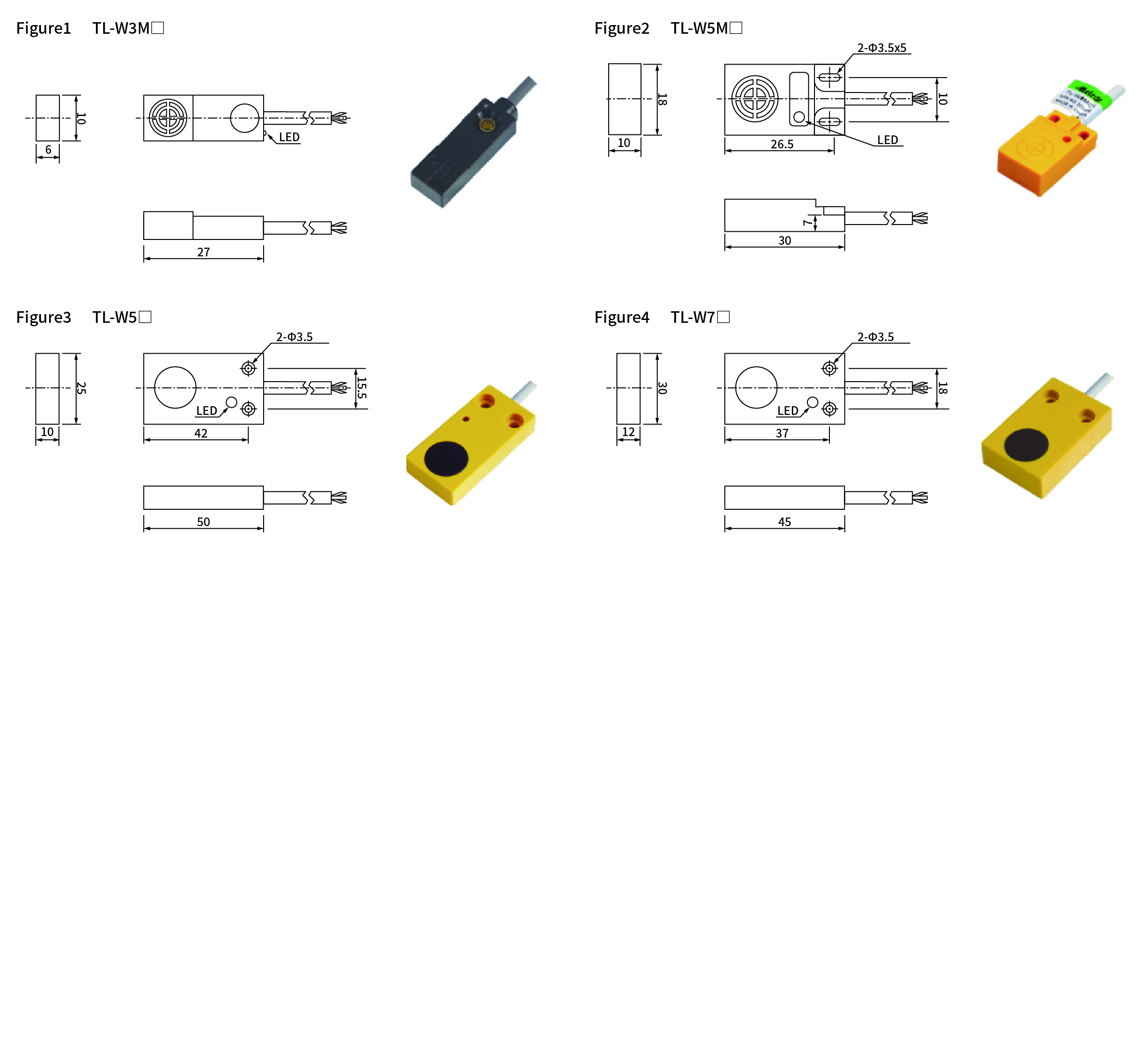 TLW series, dimensions and wiring diagram