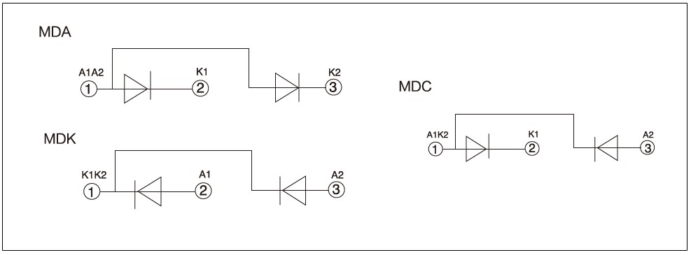 MDC, MDA, MDK, MDX Series Diagram