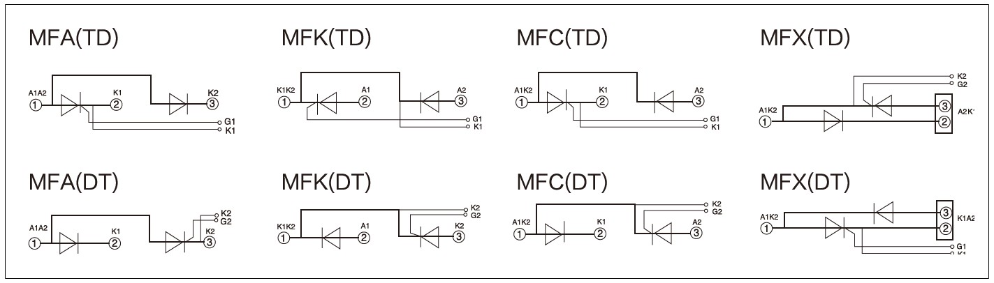 MFC, MFA, MFK, MFX Series Diagram