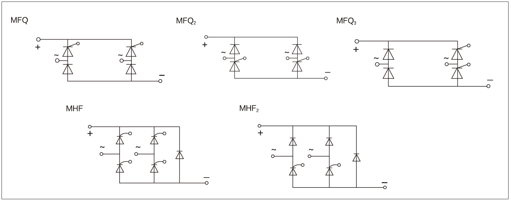 MFQ, MTF, MHF Series Diagram