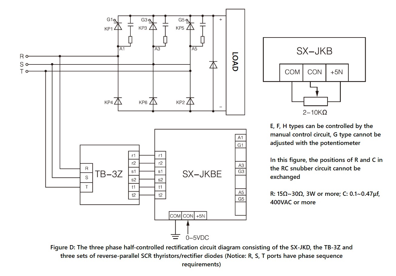 SX-JKB Series, Circuit Wiring Diagram