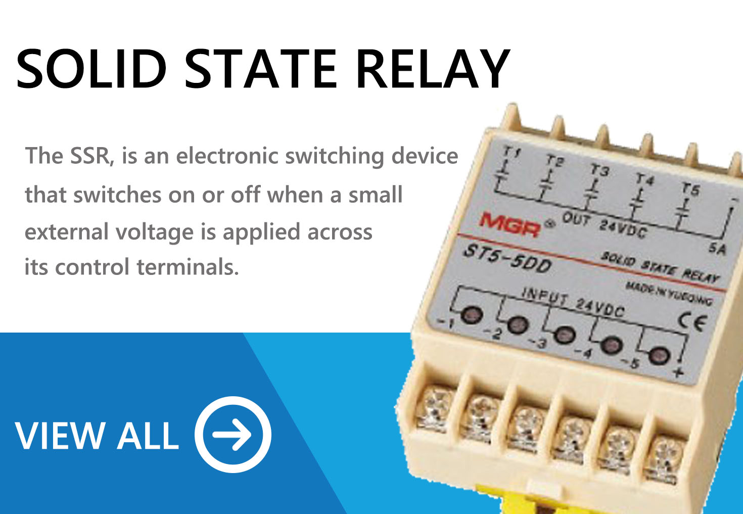The details of Mager MGR special solid state relay. SSR circuit diagram, ssr relay switch product pdf, SSR voltage current phase parameter