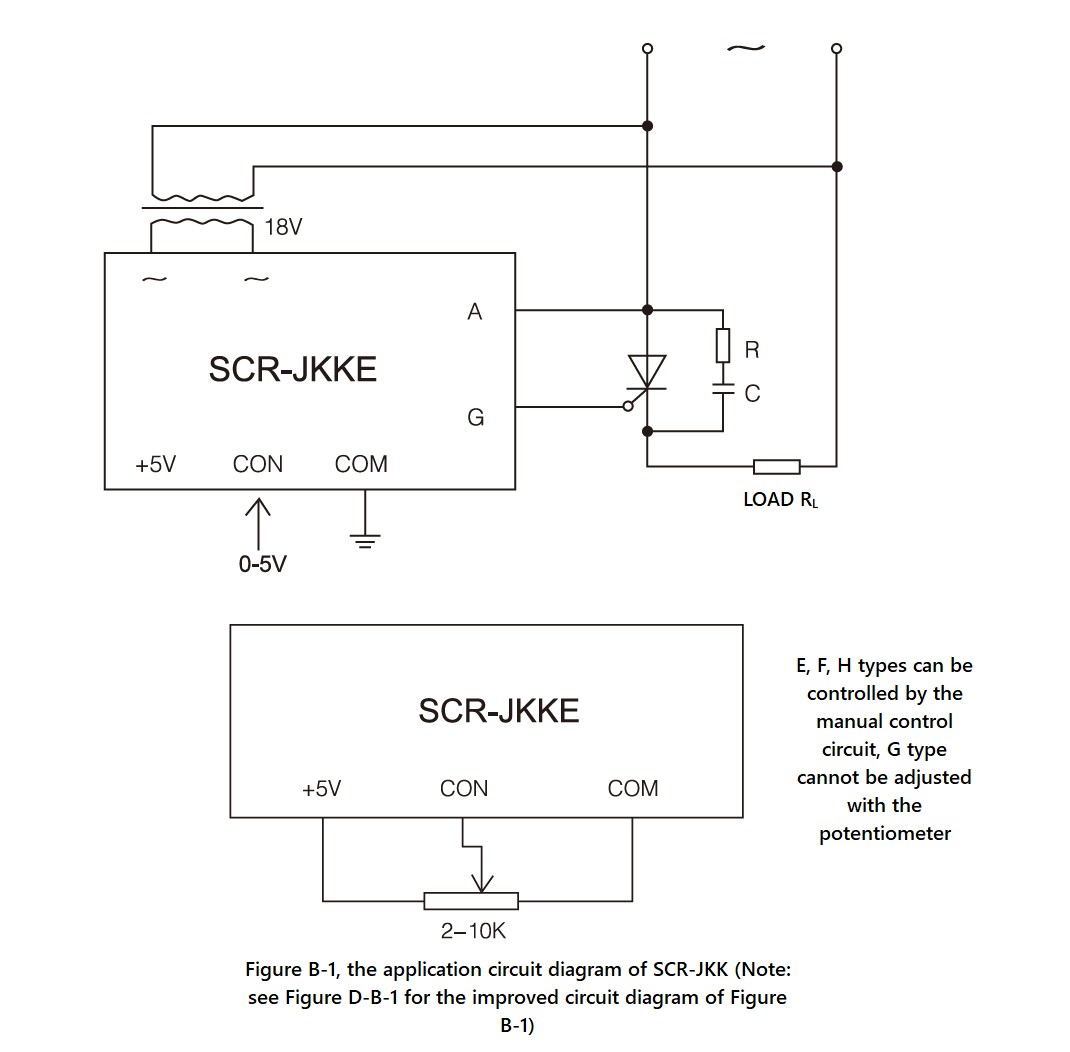 SCR-JKK Series, Circuit Wiring Diagram (1)