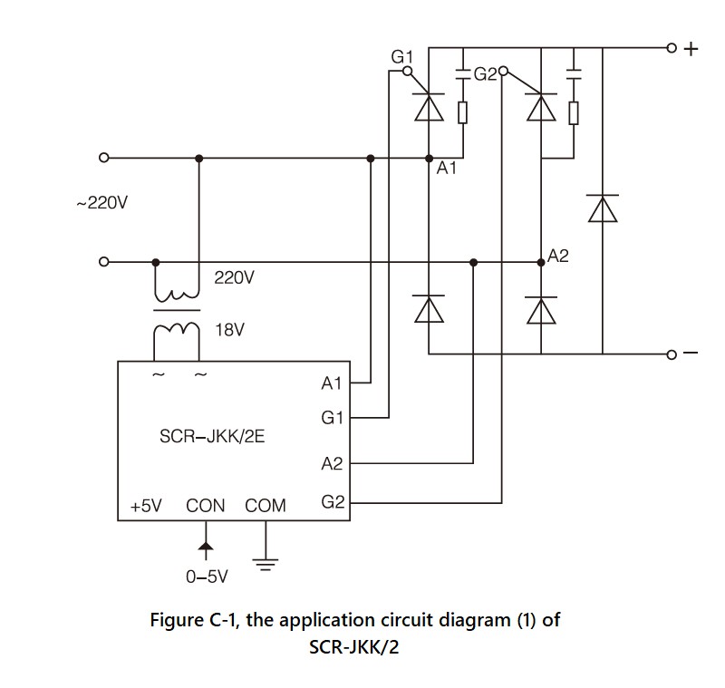 SCR-JKK/2 Series, Circuit Wiring Diagram (1)