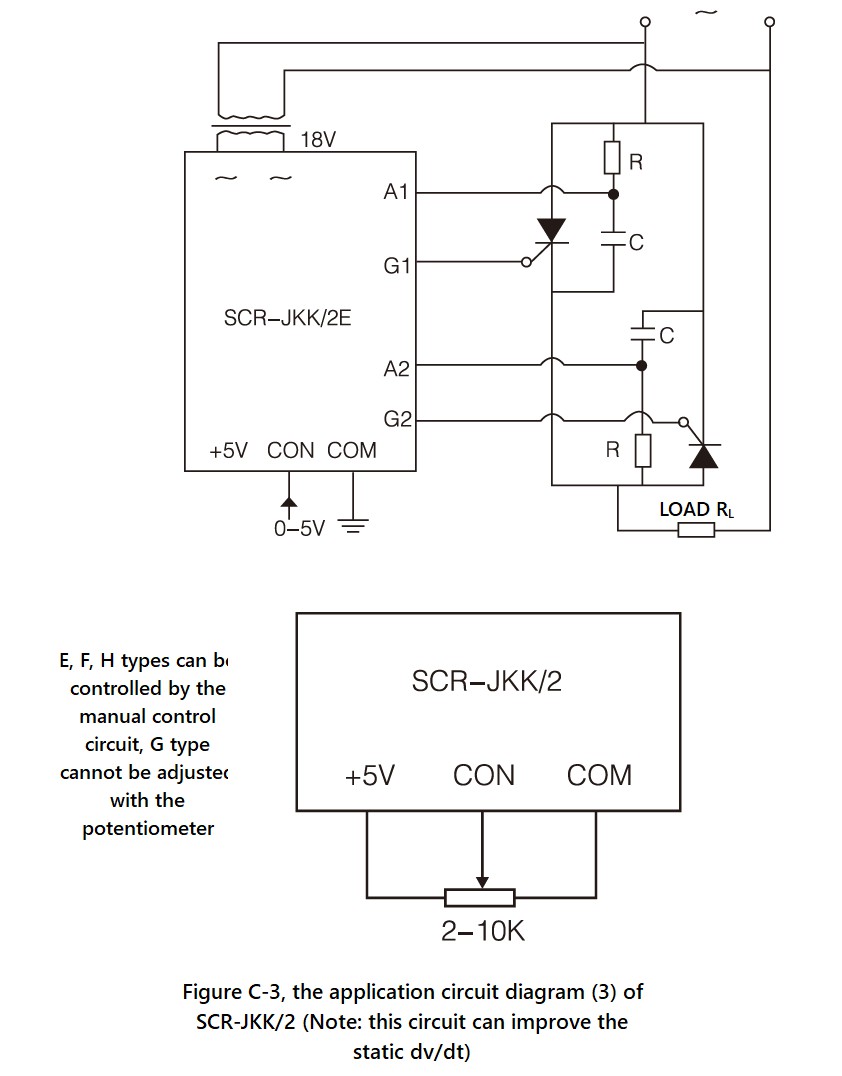 SCR-JKK/2 Series, Circuit Wiring Diagram (3)