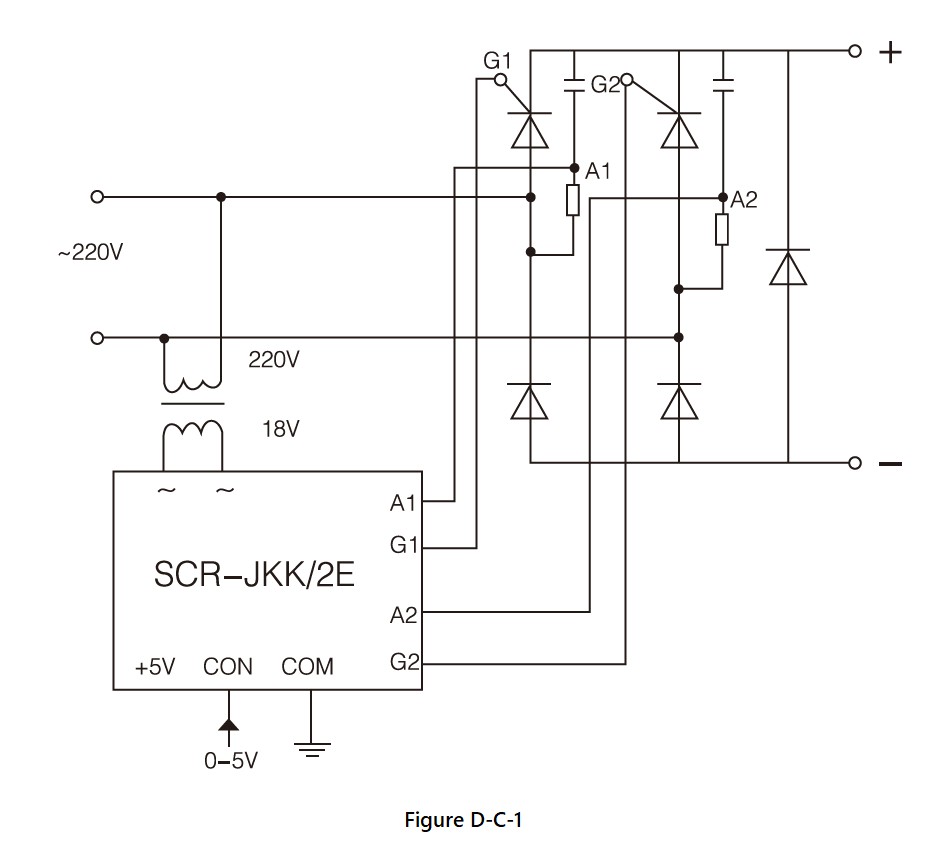 SCR-JKK/2 Series, Circuit Wiring Diagram (1), dv/dt improved version