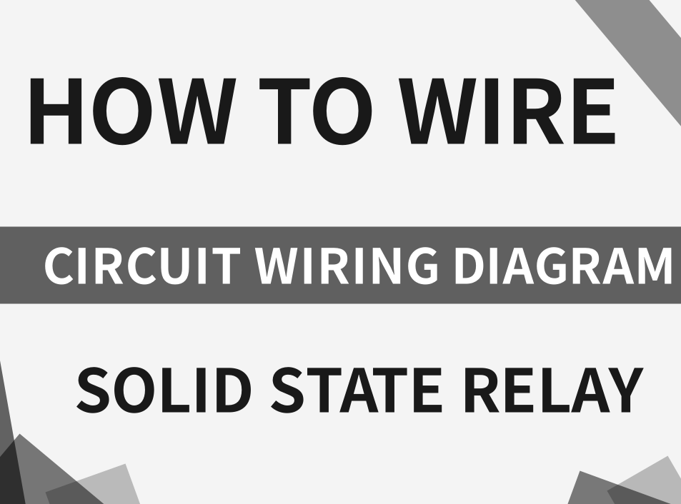 How to wire the solid state relay?