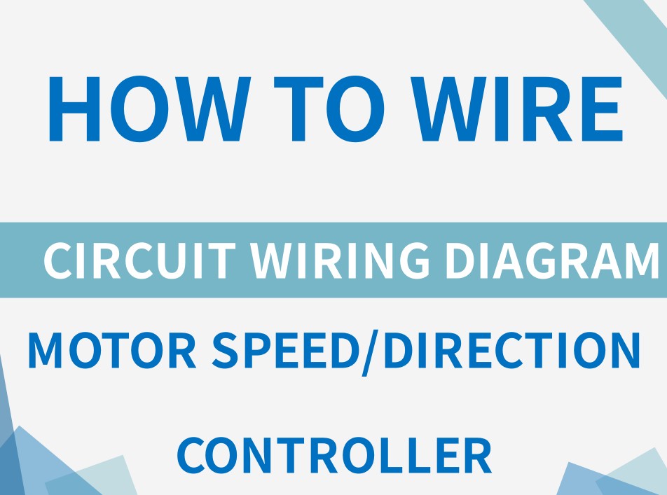 How to wire motor speed or direction controller?