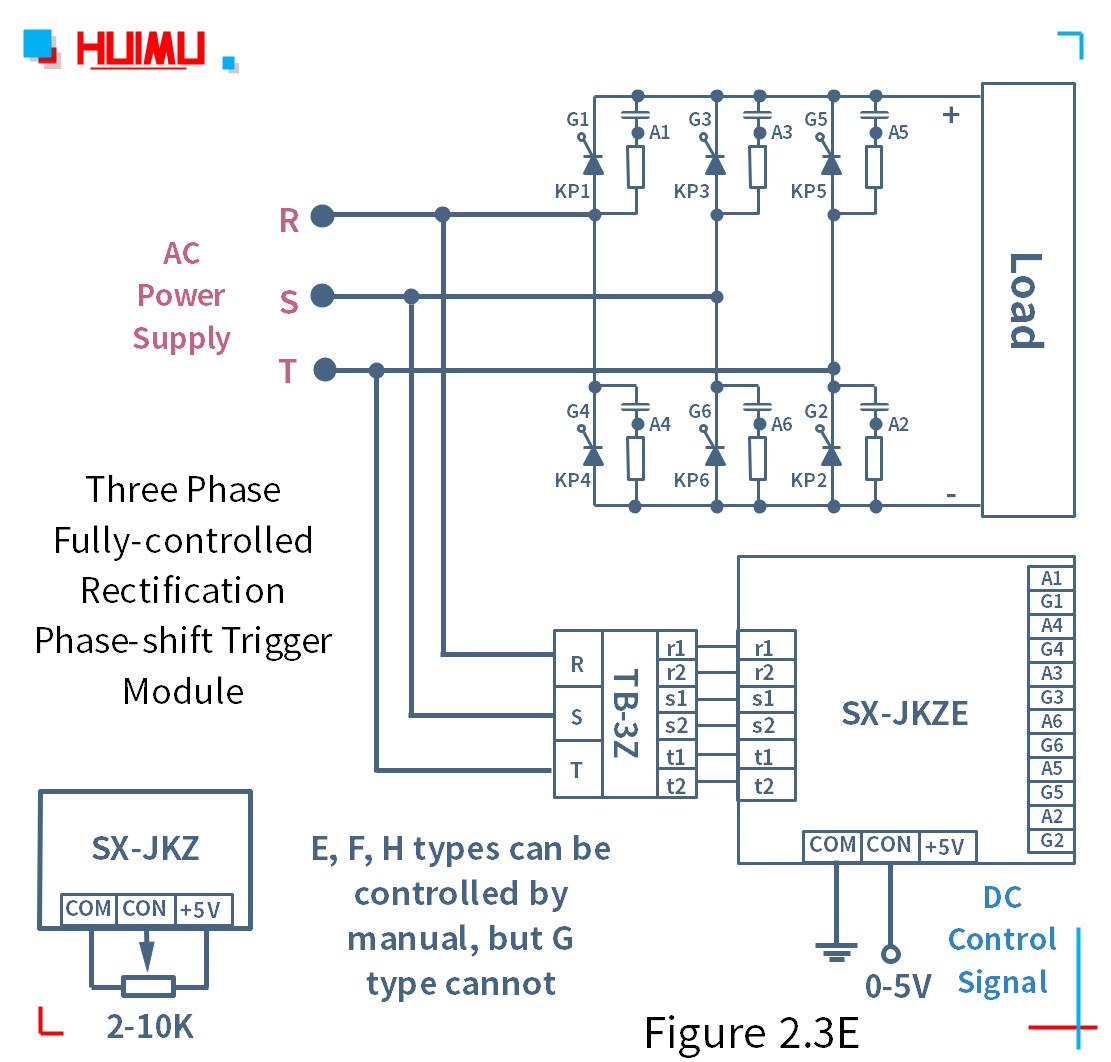 SX-JKZ circuit wiring diagram (static dv/dt improved version) How to wire MGR mager three phase fully-controlled rectification phase-shift trigger module (SX-JKZ) (static dv/dt improved version)? More detail via www.@huimultd.com