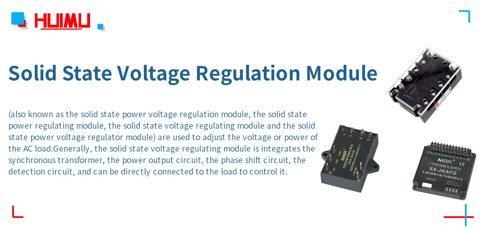 Solid State Voltage Regulation Module│HUIMULTD What is Solid State Voltage Regulation Module? More detail via www.@huimultd.com