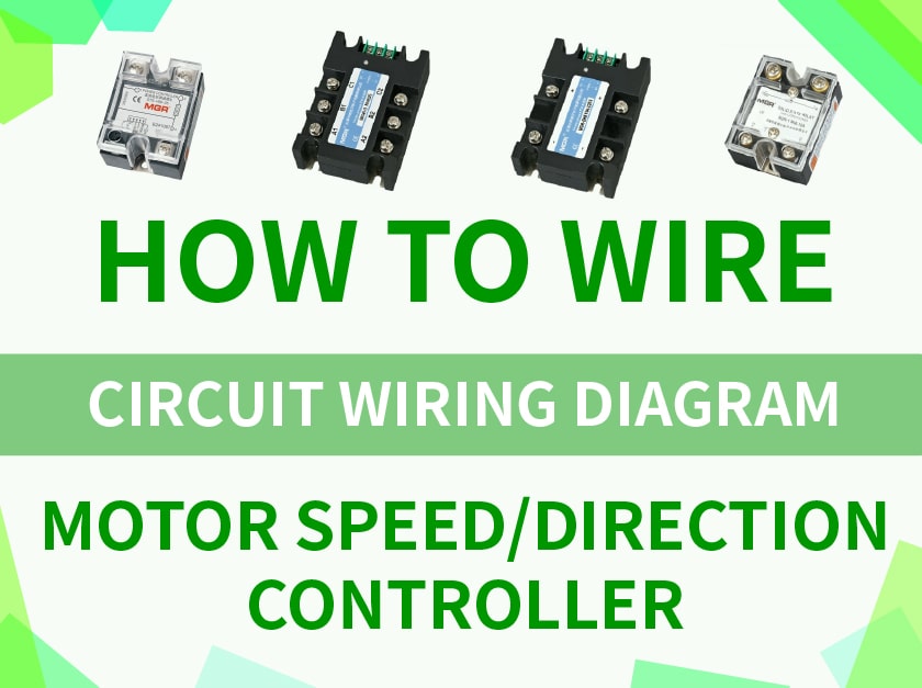 How to wire the motor speed or direction controller?