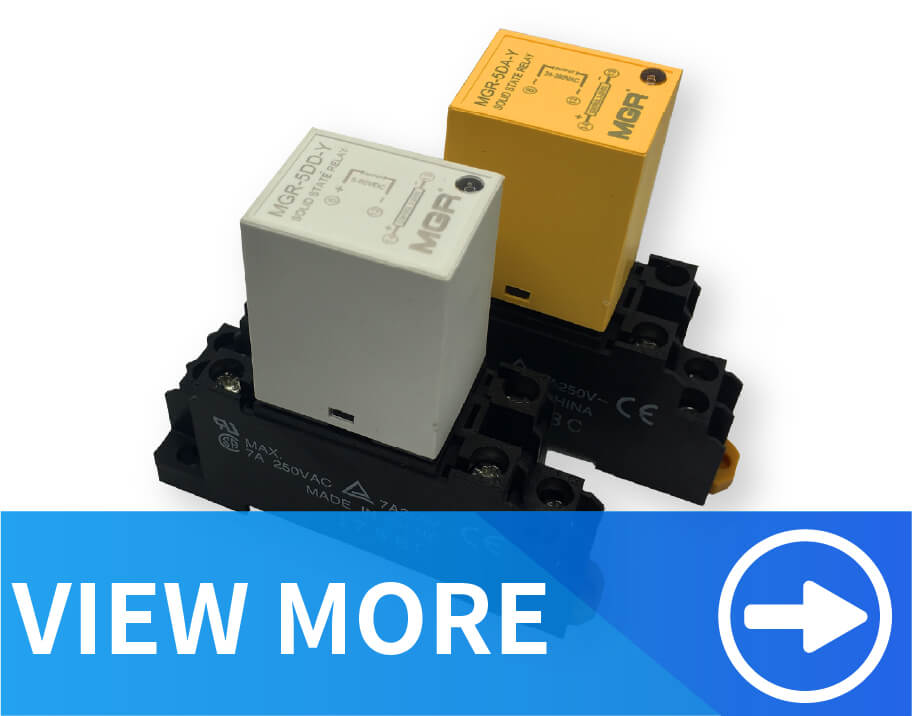 DIN Rail mount solid state relay banner
