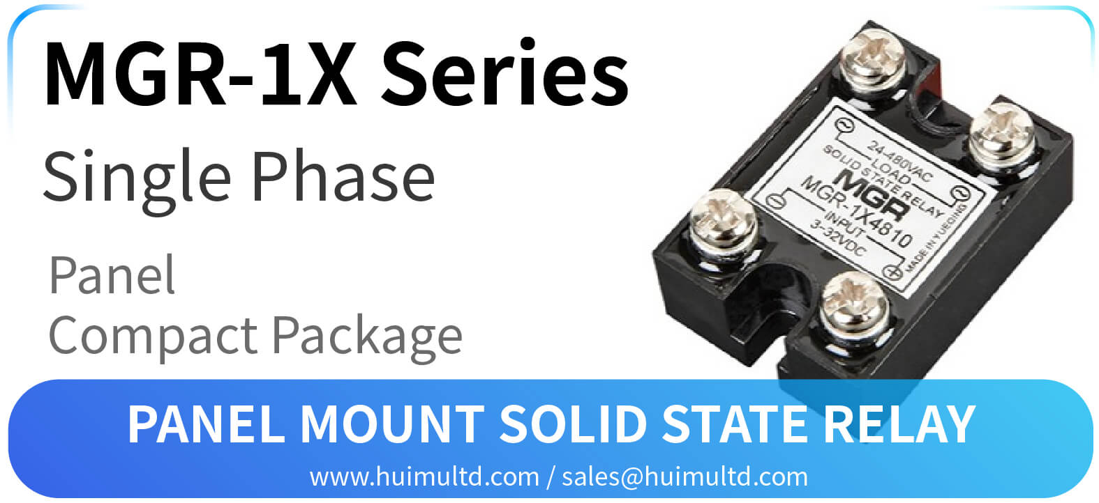 MGR-1X Series Panel Mount Solid State Relay