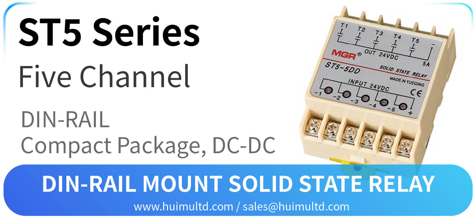 ST5 Series DIN-Rail Mount Solid State Relay