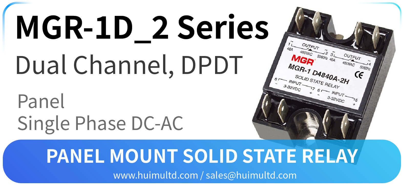 MGR-1D_2 Series Panel Mount Solid State Relay