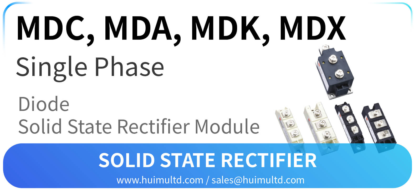 MDC, MDA, MDK, MDX Series Solid State Rectifier