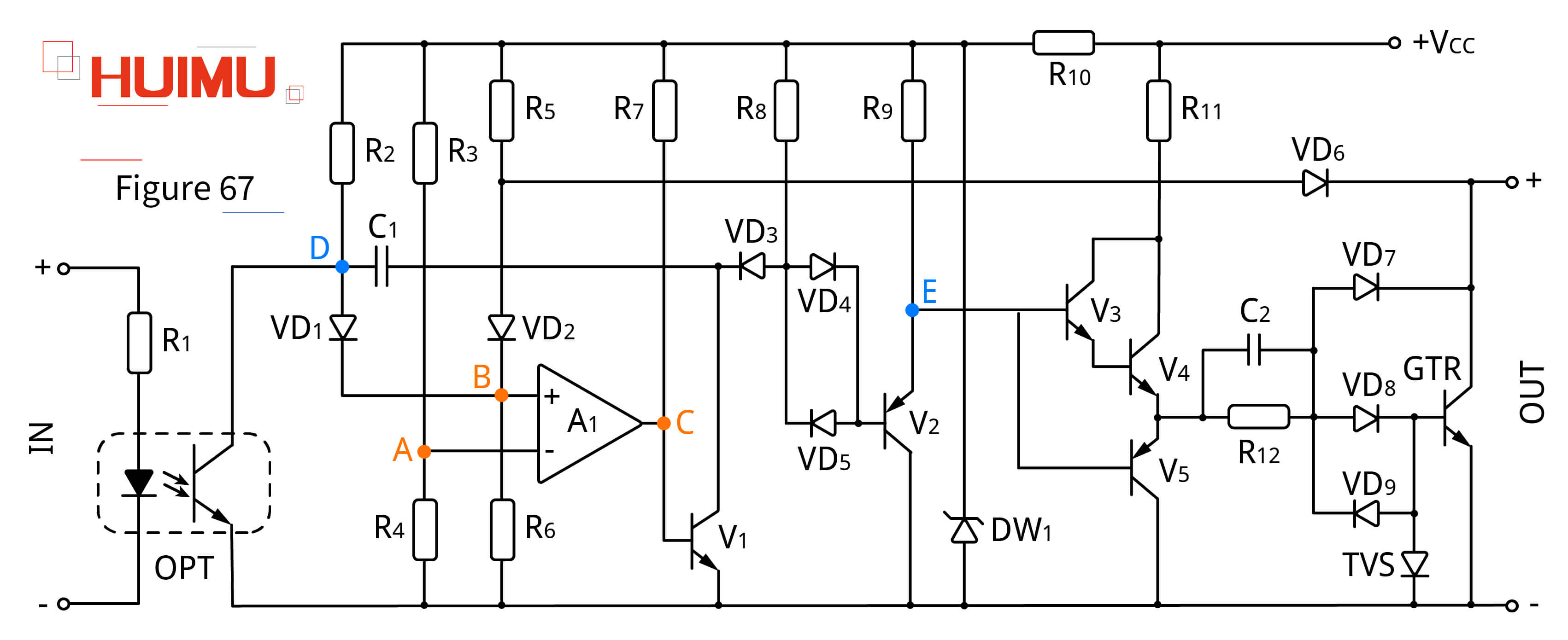AN16F67 Driving circuit for GTR