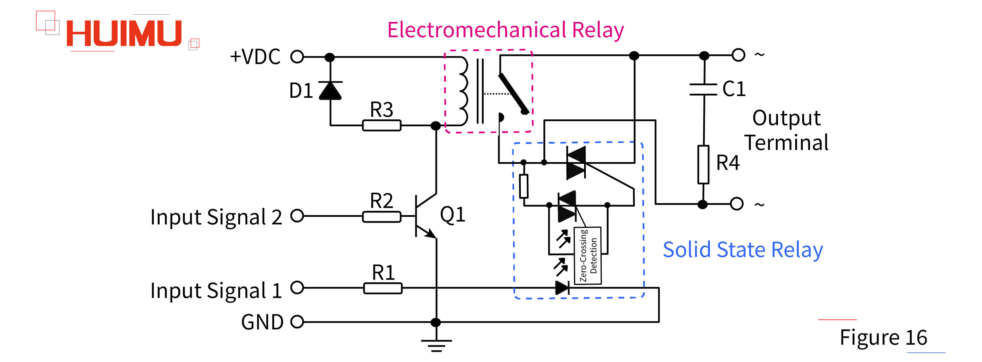 AN02F16 Hybrid solid state relay structure