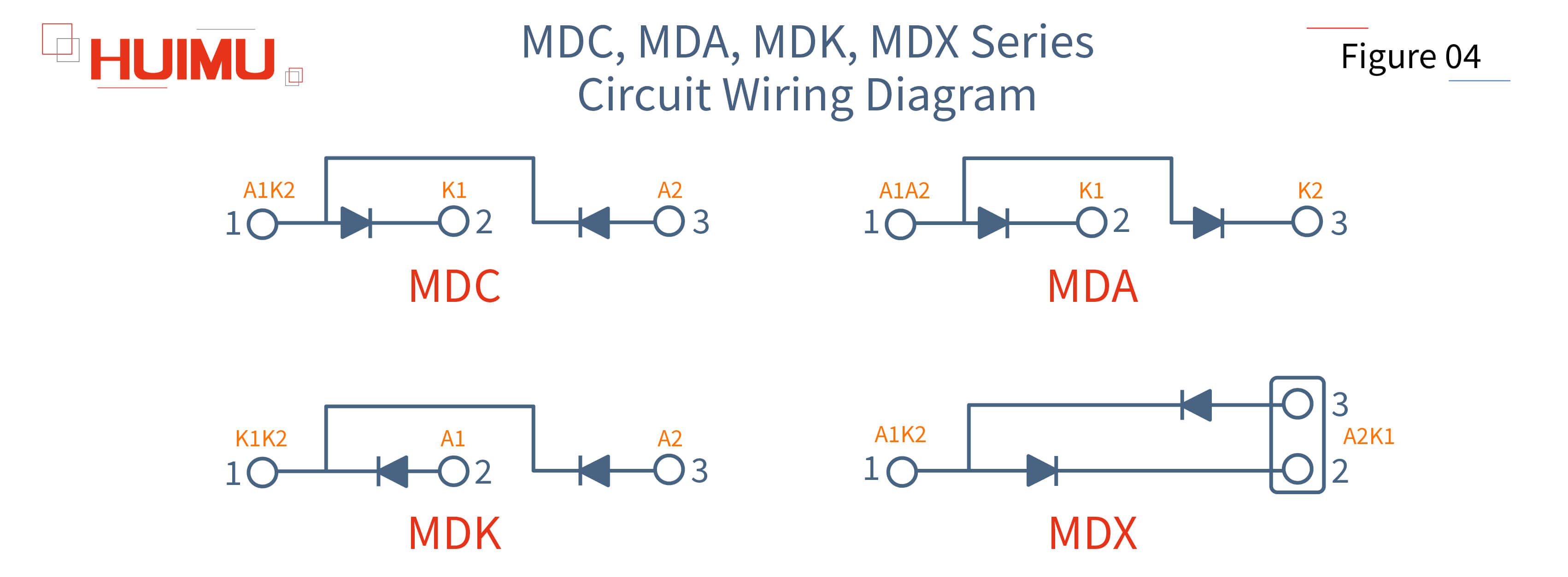 AN09F04 MDC, MDA, MDK, MDX Series Circuit Wiring Diagram