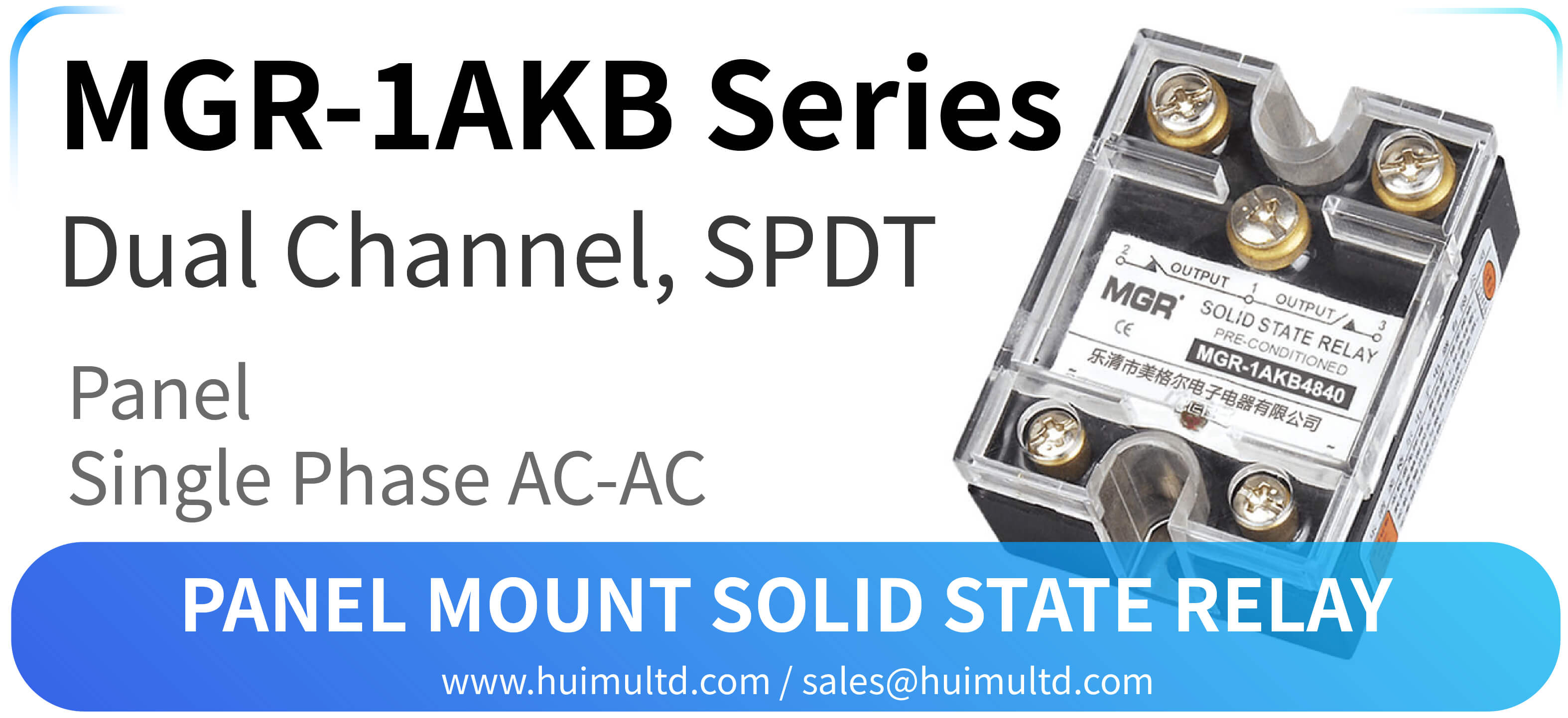 MGR-1AKB Series Panel Mount Solid State Relay