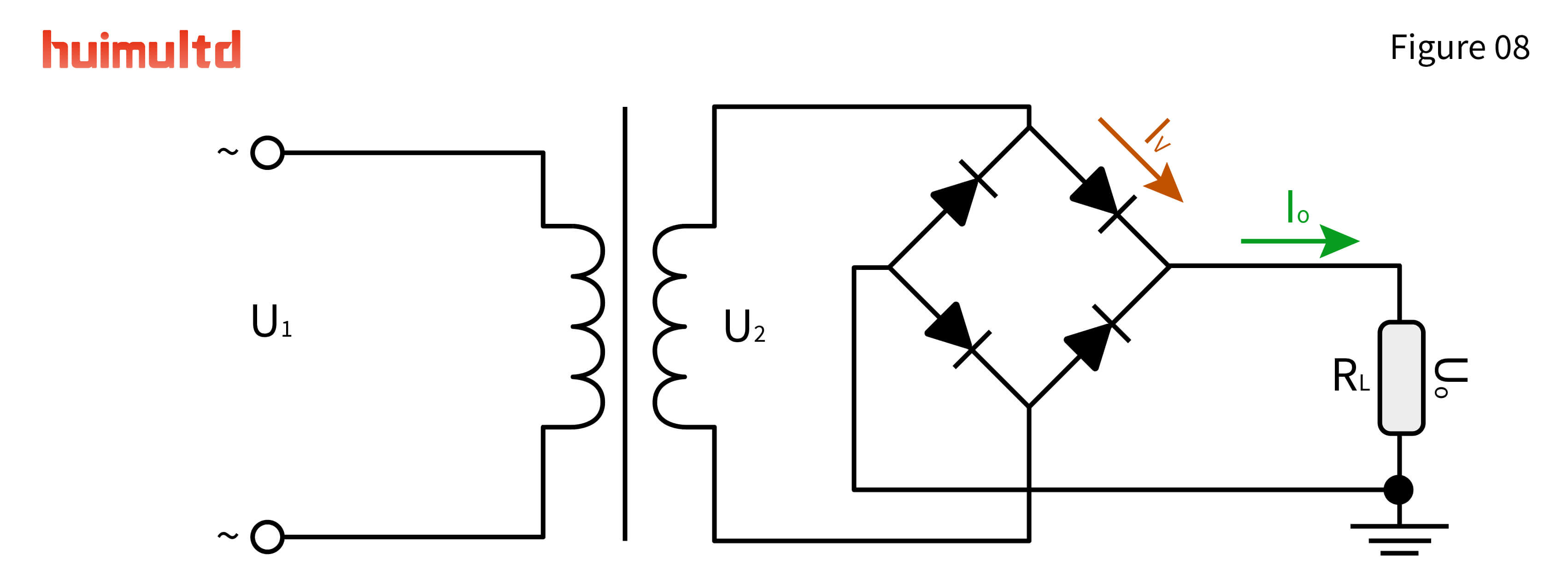 AN19F08 Single-Phase Bridge Rectification Circuit