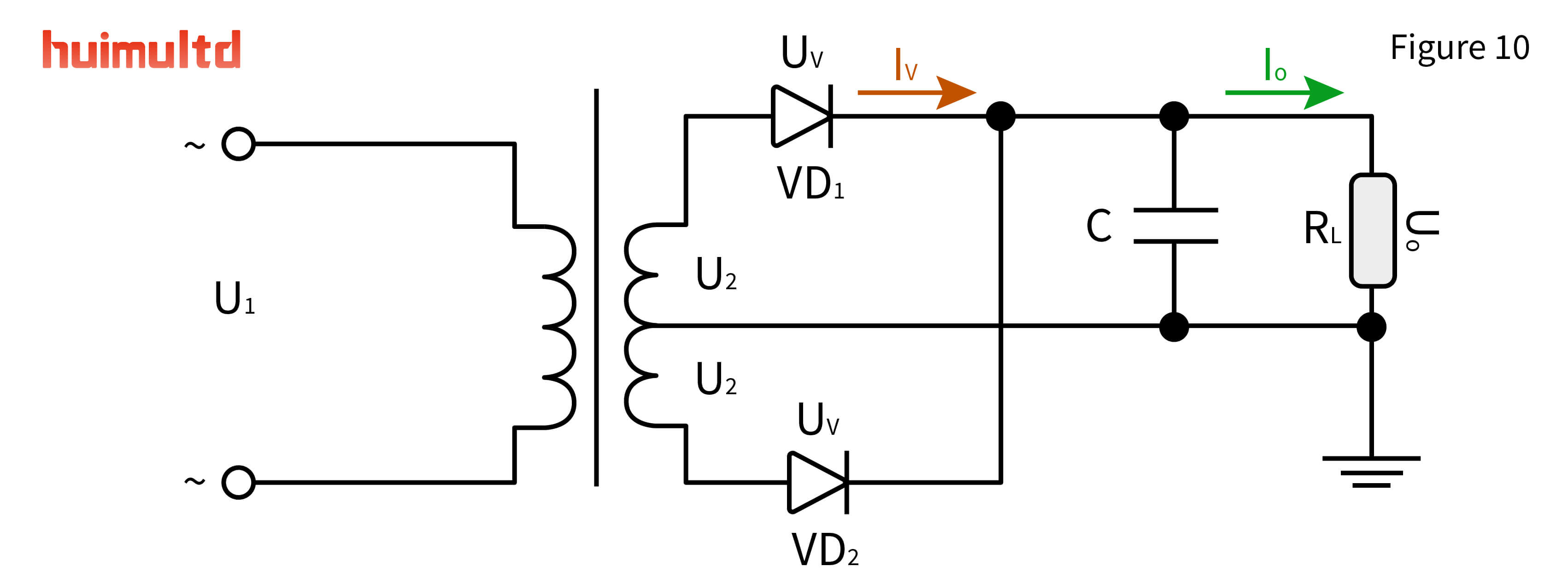 AN19F10 Single-Phase Full-Wave Rectification Filter Circuit