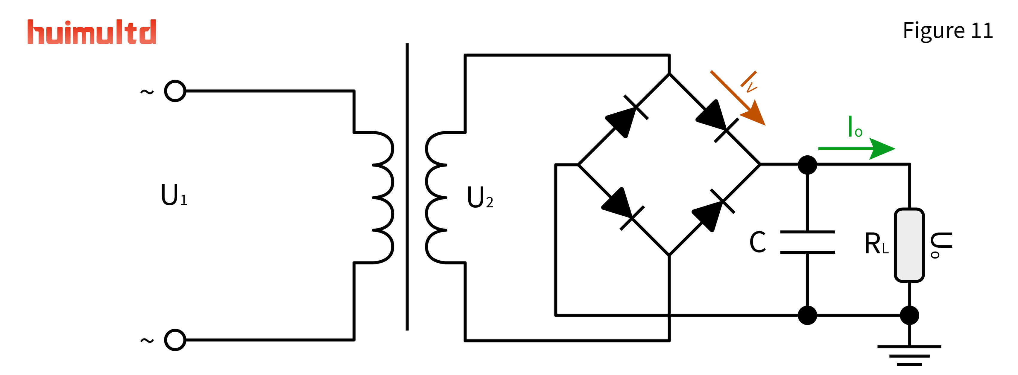AN19F11 Single-Phase Bridge Rectification Filter Circuit